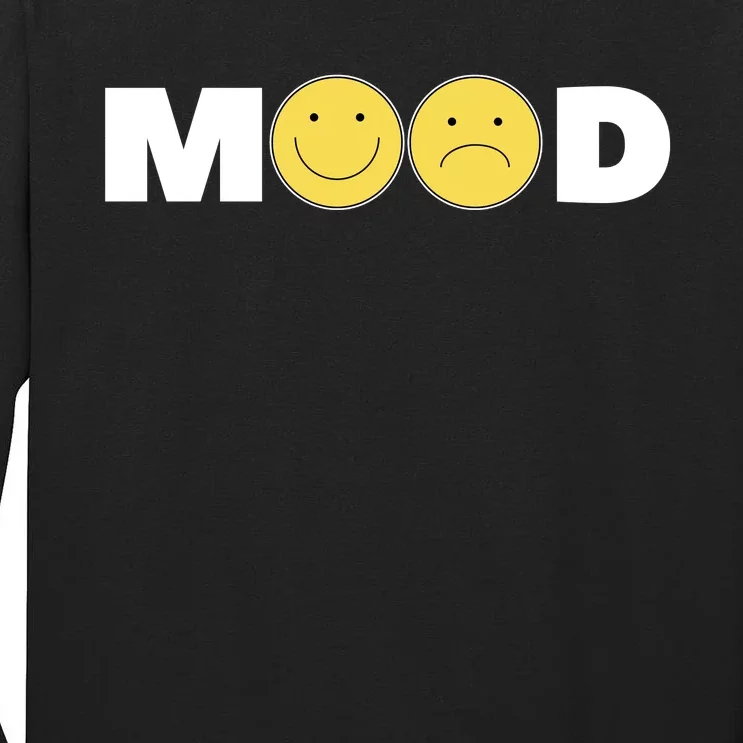 Mood Happy Sad Smile Face Tall Long Sleeve T-Shirt