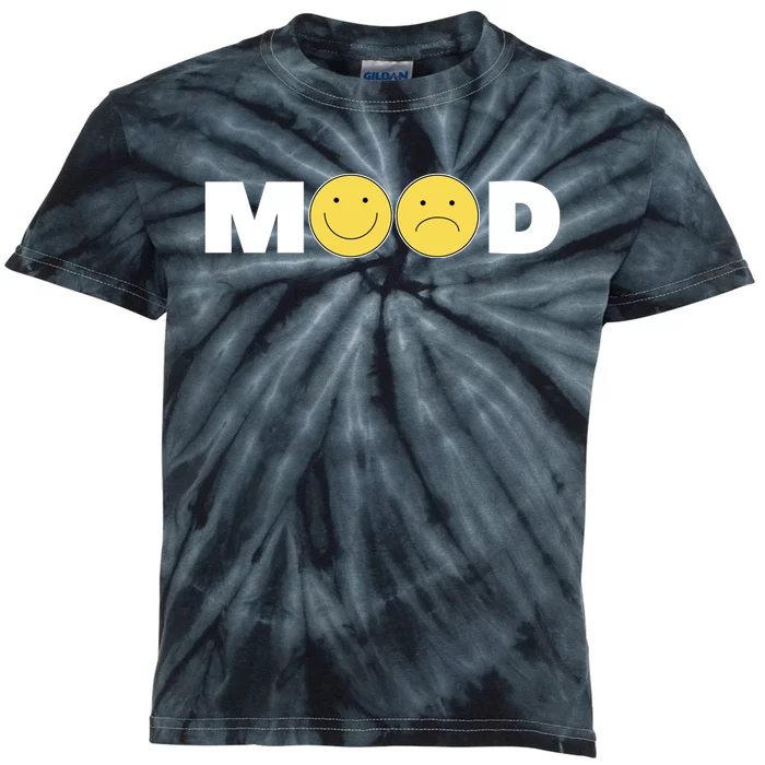 Mood Happy Sad Smile Face Kids Tie-Dye T-Shirt