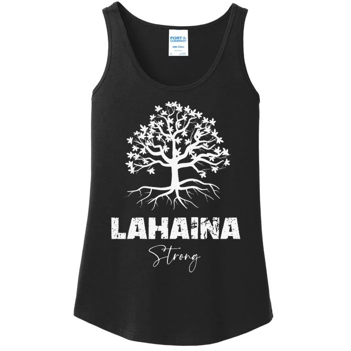 Maui Hawaii Strong Maui Wildfire Lahaina Survivor Ladies Essential Tank