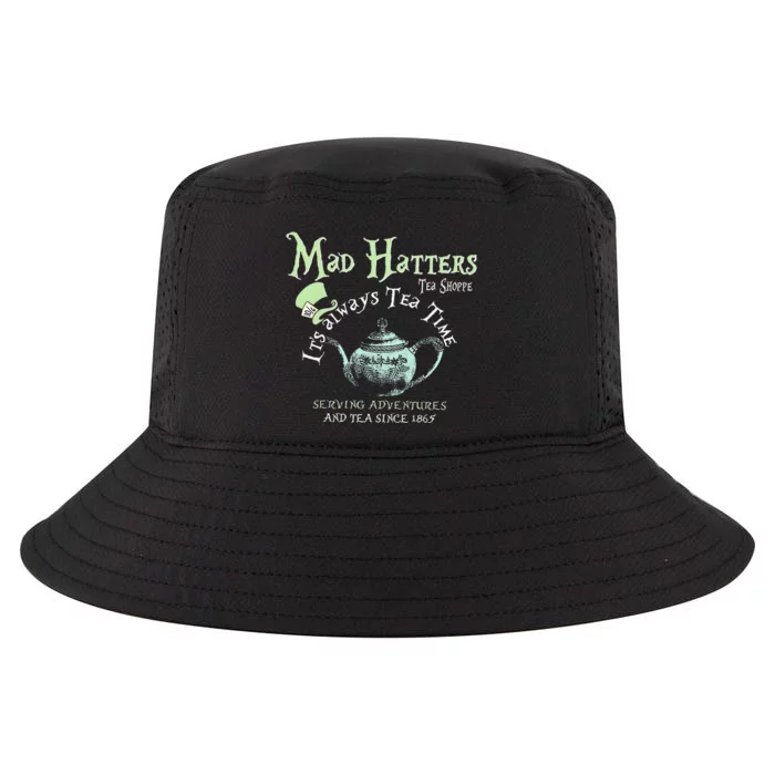 Mad Hatters Tea Shoppe ItS Always Tea Time Cool Comfort Performance Bucket Hat