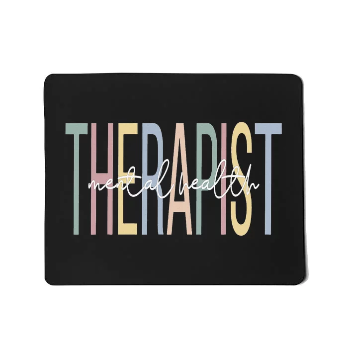 Mental Health Therapist Boho Mental Health Therapy Mousepad