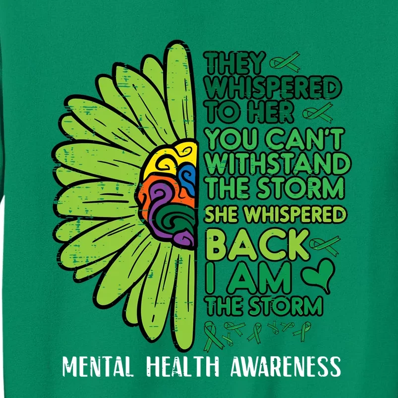 Mental Health They Whispered To Her Awareness Sweatshirt