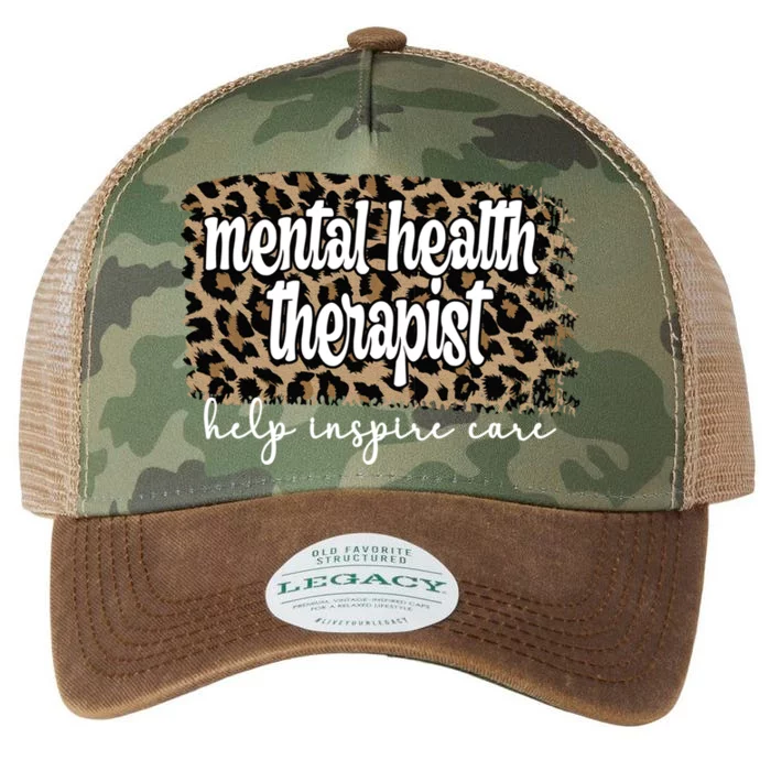 Mental Health Therapist Tal Health Therapy Gift Legacy Tie Dye Trucker Hat