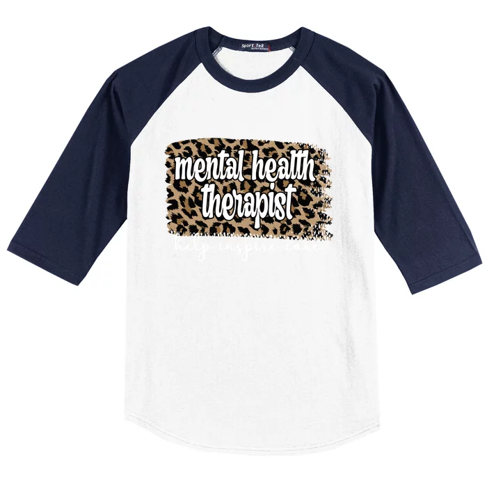 Mental Health Therapist Tal Health Therapy Gift Baseball Sleeve Shirt