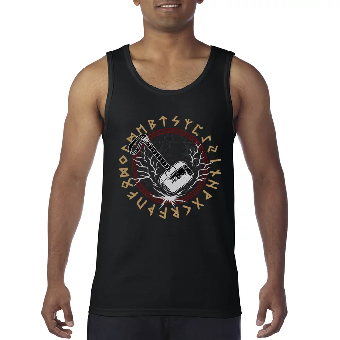 Mjolnir Hammer Thor Viking Tank Top