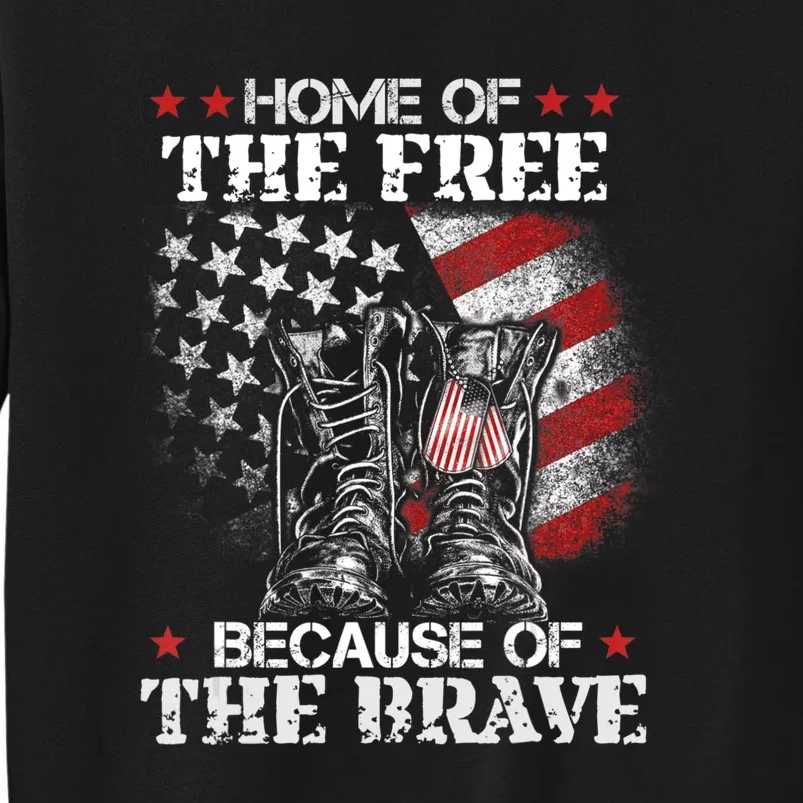 Memorial Honor The Fallen Veteran Support Tall Sweatshirt