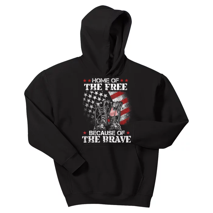 Memorial Honor The Fallen Veteran Support Kids Hoodie