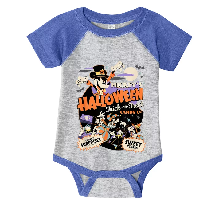 Mickey’S Halloween Trick Or Treat Candy Co. Infant Baby Jersey Bodysuit