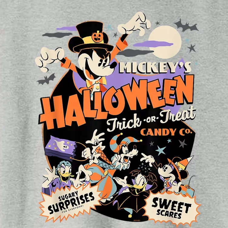 Mickey’S Halloween Trick Or Treat Candy Co. Women's Crop Top Tee