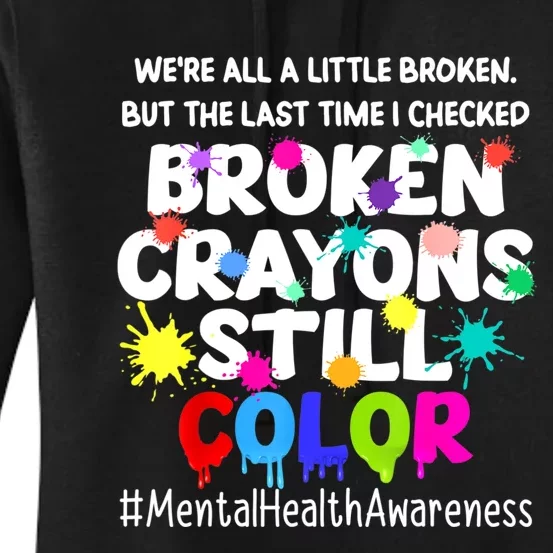 Mental Health Therapy Depression Awareness Women's Pullover Hoodie