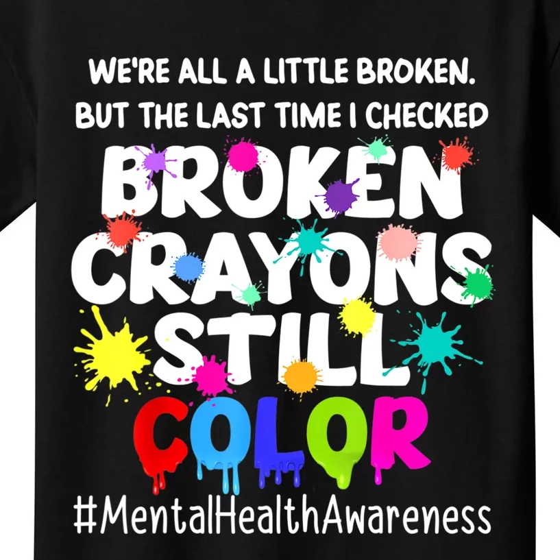 Mental Health Therapy Depression Awareness Kids T-Shirt