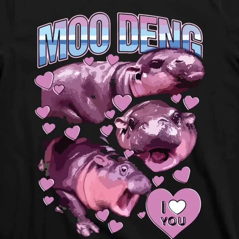 Moodeng Hippo The Famous Baby Pigmy Moodeng T-Shirt