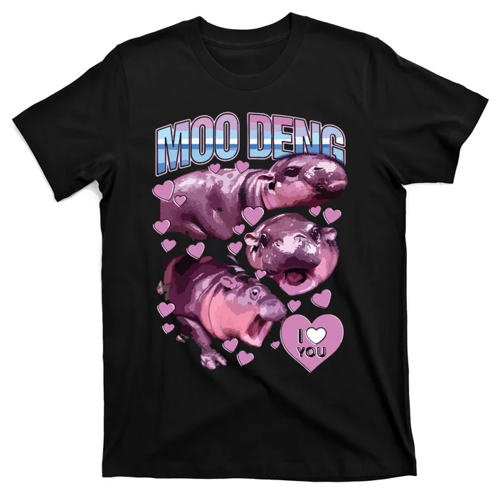 Moodeng Hippo The Famous Baby Pigmy Moodeng T-Shirt