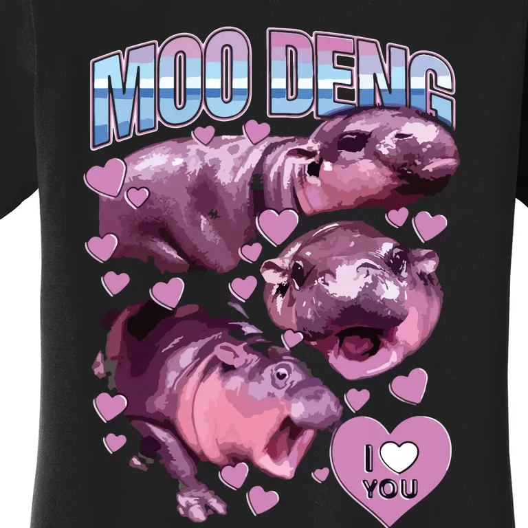 Moodeng Hippo The Famous Baby Pigmy Moodeng Women's T-Shirt