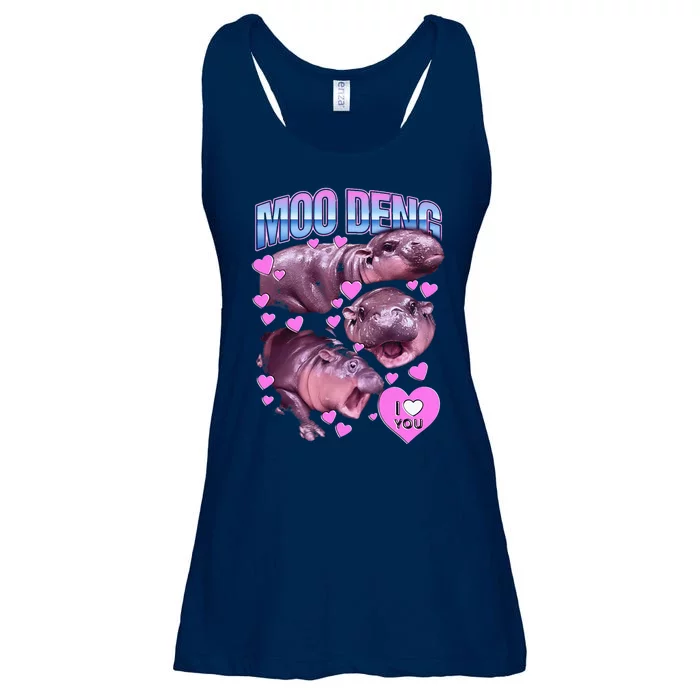 Moodeng Hippo The Famous Baby Pigmy Moodeng Ladies Essential Flowy Tank