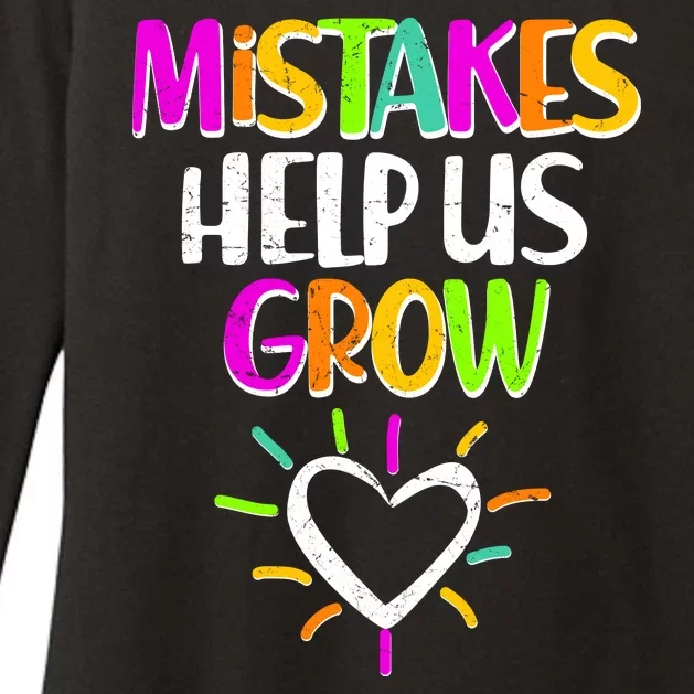 Mistakes Helps Us Grow Womens CVC Long Sleeve Shirt