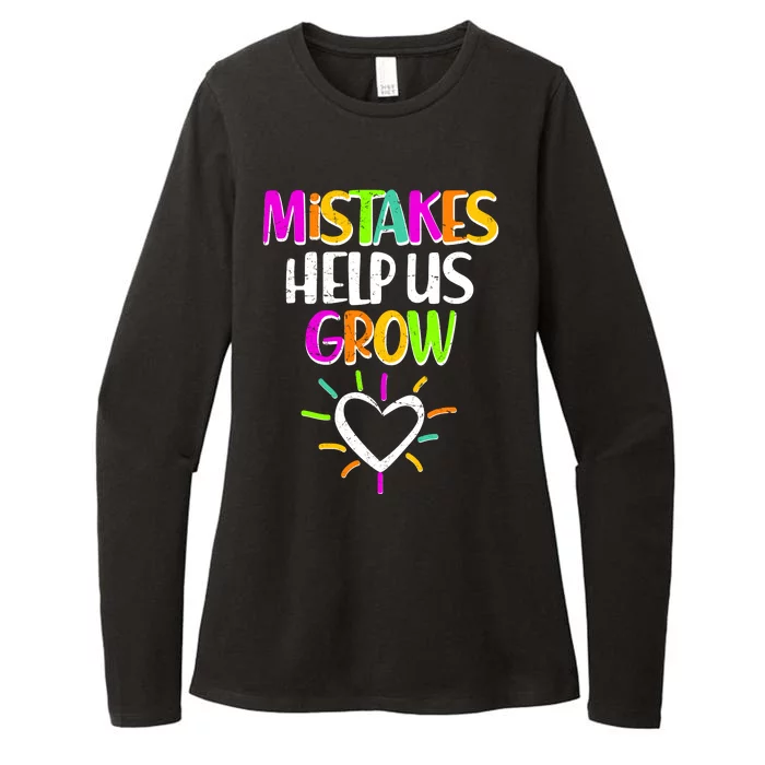 Mistakes Helps Us Grow Womens CVC Long Sleeve Shirt