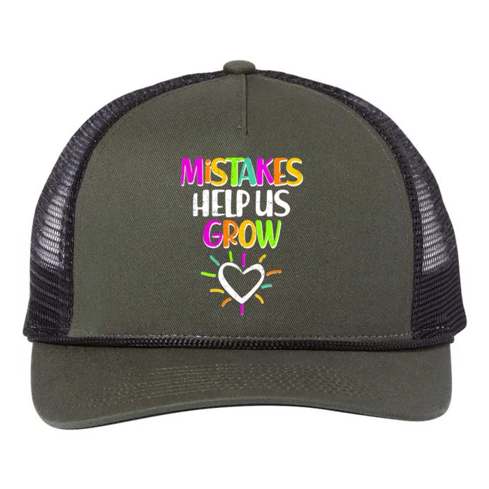 Mistakes Helps Us Grow Retro Rope Trucker Hat Cap