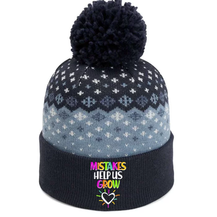 Mistakes Helps Us Grow The Baniff Cuffed Pom Beanie