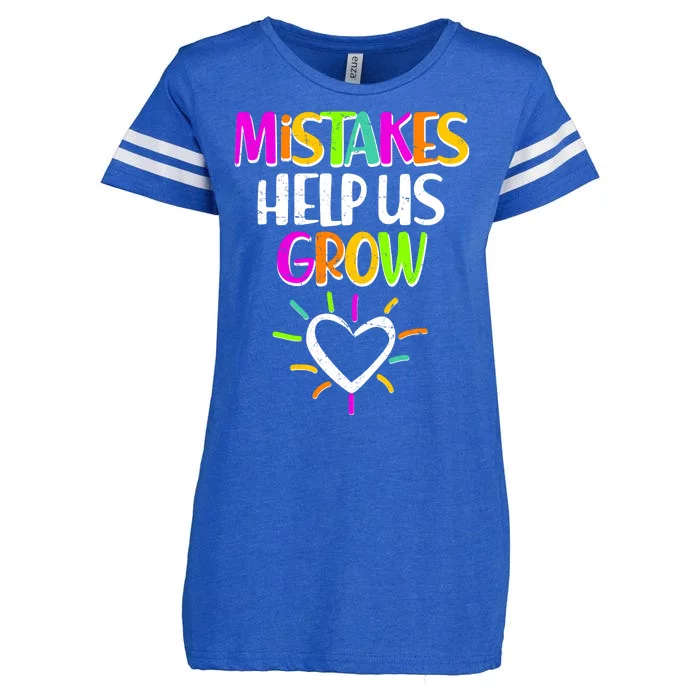 Mistakes Helps Us Grow Enza Ladies Jersey Football T-Shirt