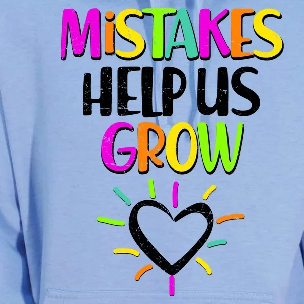 Mistakes Helps Us Grow Unisex Surf Hoodie