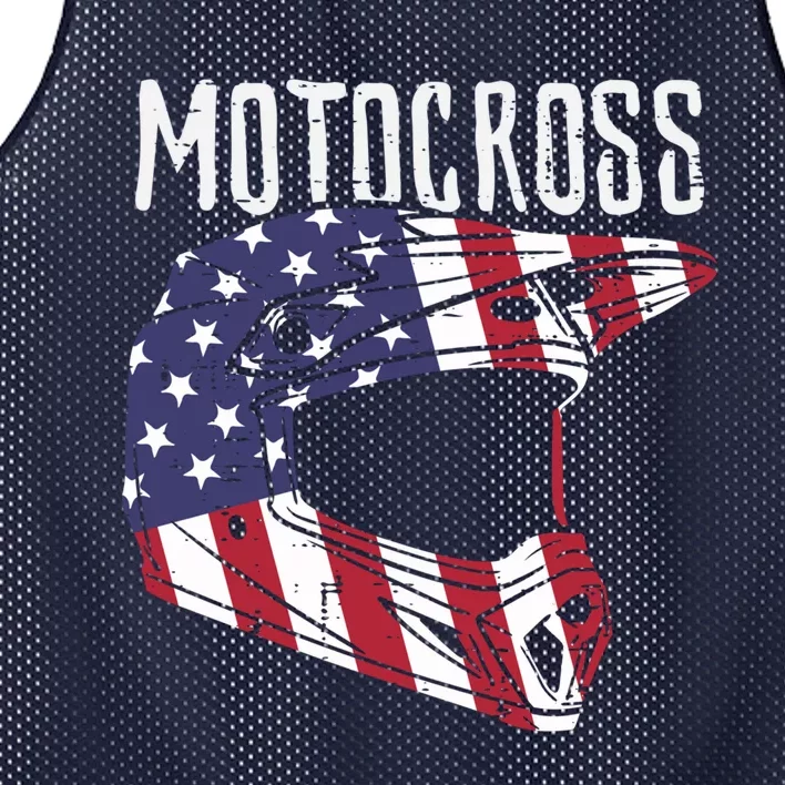 Motocross Helmet Us Flag Dirt Bike Patriot Biker Boy Mesh Reversible Basketball Jersey Tank