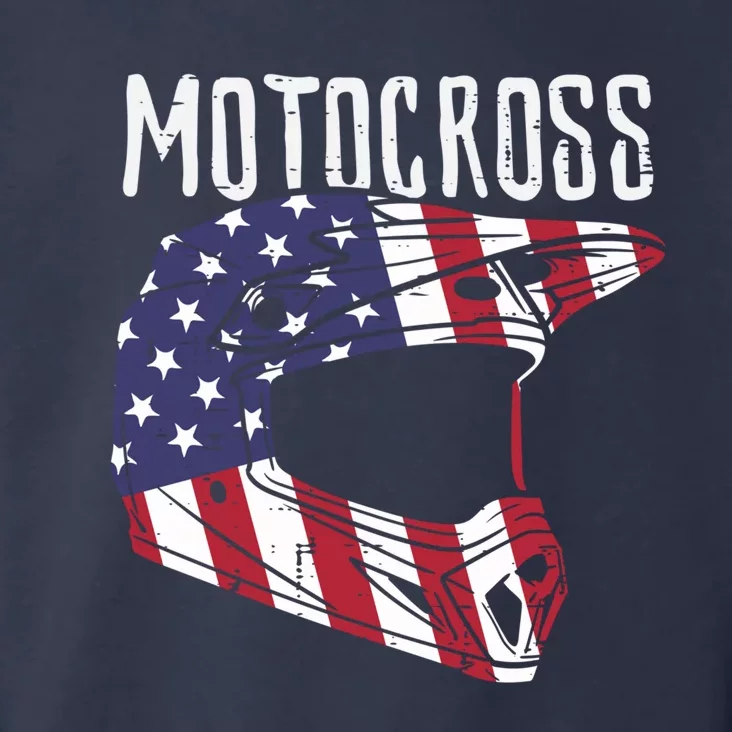 Motocross Helmet Us Flag Dirt Bike Patriot Biker Boy Toddler Hoodie