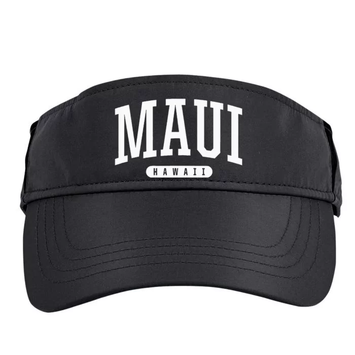 Maui Hawaii University College Sports Style Hi Adult Drive Performance Visor