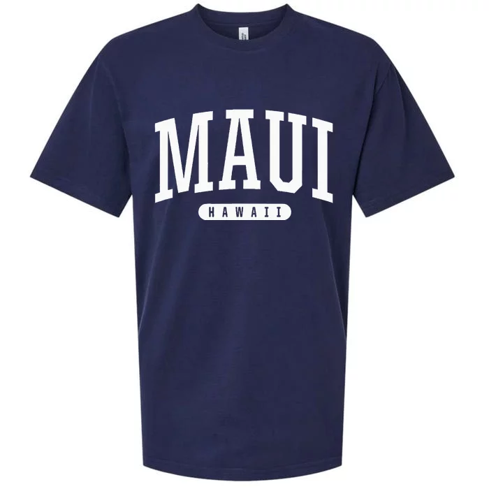 Maui Hawaii University College Sports Style Hi Sueded Cloud Jersey T-Shirt