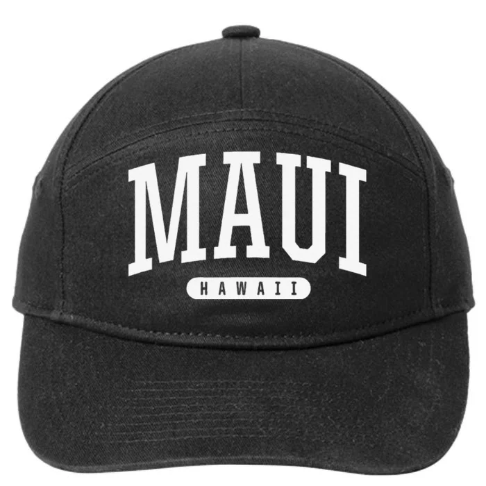 Maui Hawaii University College Sports Style HI Tee 7-Panel Snapback Hat