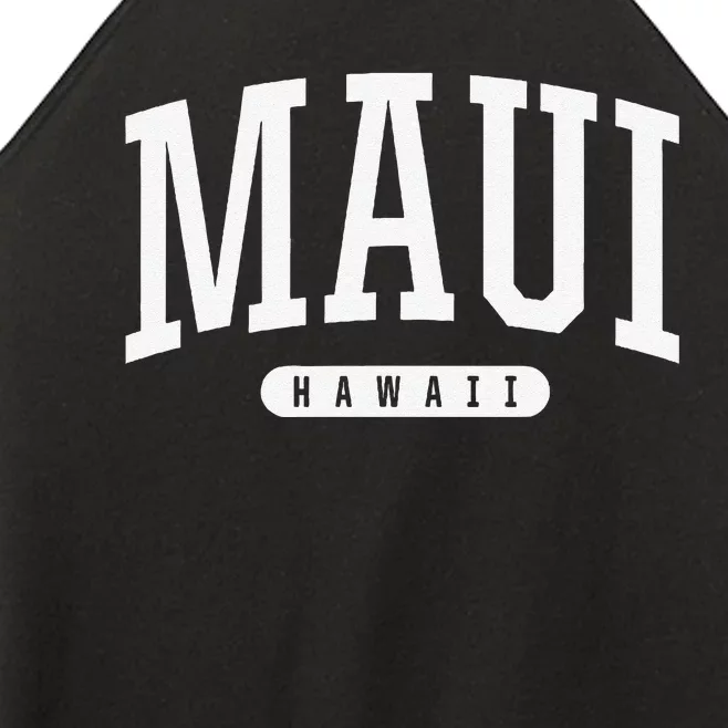 Maui Hawaii University College Sports Style HI Tee Women’s Perfect Tri Rocker Tank