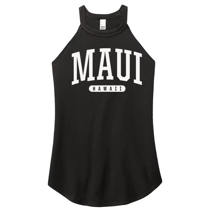 Maui Hawaii University College Sports Style HI Tee Women’s Perfect Tri Rocker Tank