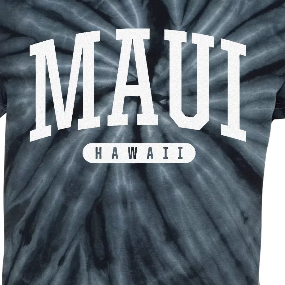 Maui Hawaii University College Sports Style HI Tee Kids Tie-Dye T-Shirt