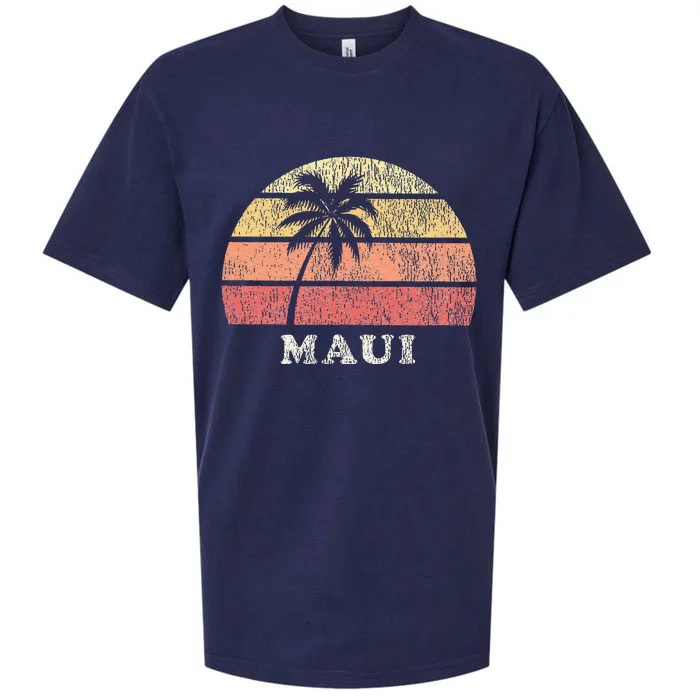 Maui HI Vintage 70s Retro Throwback Design Sueded Cloud Jersey T-Shirt