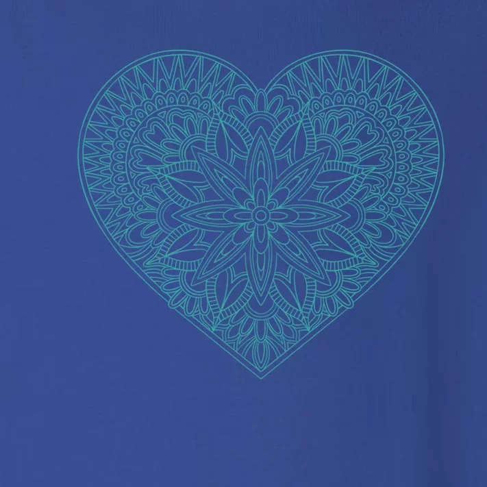 Mandala Heart Valentine's Day Cool Gift Toddler Long Sleeve Shirt