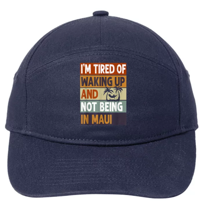 Maui Hawaii Vacation Souvenir 7-Panel Snapback Hat