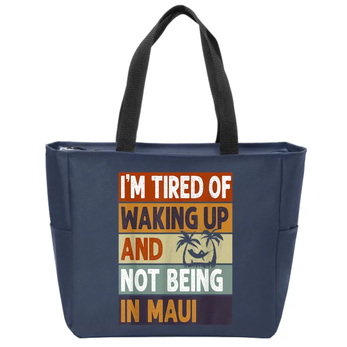 Maui Hawaii Vacation Souvenir Zip Tote Bag