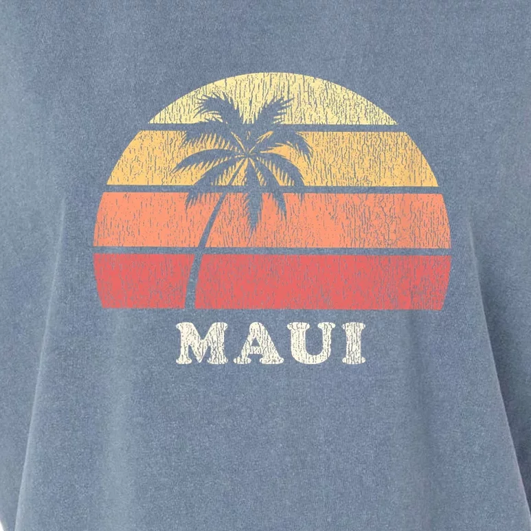 Maui HI Vintage 70s Retro Throwback Design Garment-Dyed Women's Muscle Tee