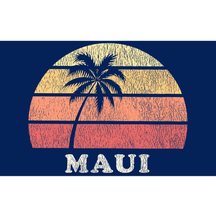 Maui HI Vintage 70s Retro Throwback Design Bumper Sticker