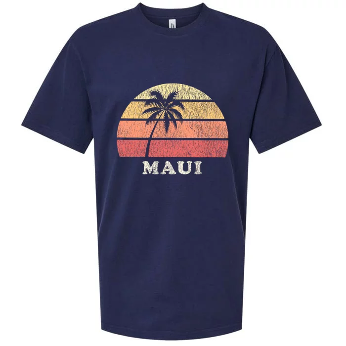 Maui HI Vintage 70s Retro Throwback Design Sueded Cloud Jersey T-Shirt