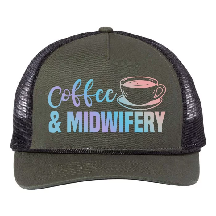 Midwife Healthcare Worker Labour Obstetrician Coffee Lover Meaningful Gift Retro Rope Trucker Hat Cap