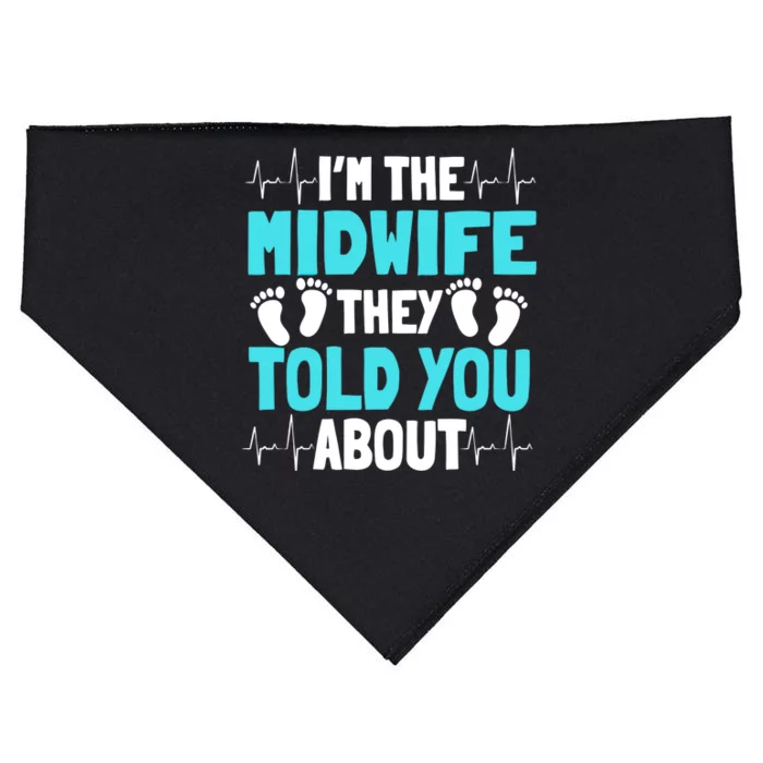 Midwife Healthcare Worker Obstetrician Labour Birth Cute Gift USA-Made Doggie Bandana