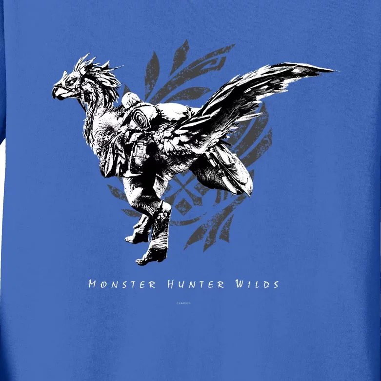 Monster Hunter Wilds Seikret Kids Long Sleeve Shirt