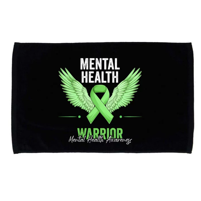 Mental Health Warrior Tal Health Matters Awareness Month Gift Microfiber Hand Towel