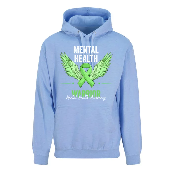 Mental Health Warrior Tal Health Matters Awareness Month Gift Unisex Surf Hoodie