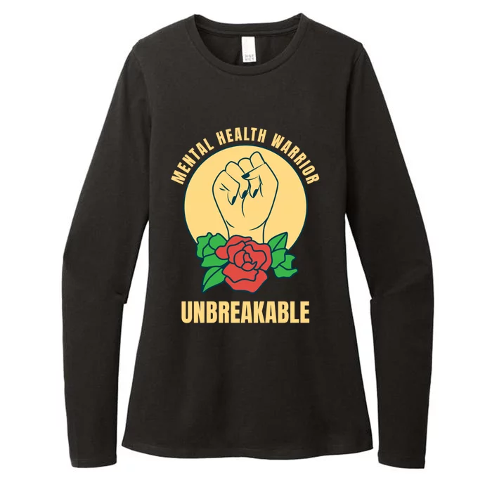 Mental Health Warrior Unbreakable Gift Womens CVC Long Sleeve Shirt