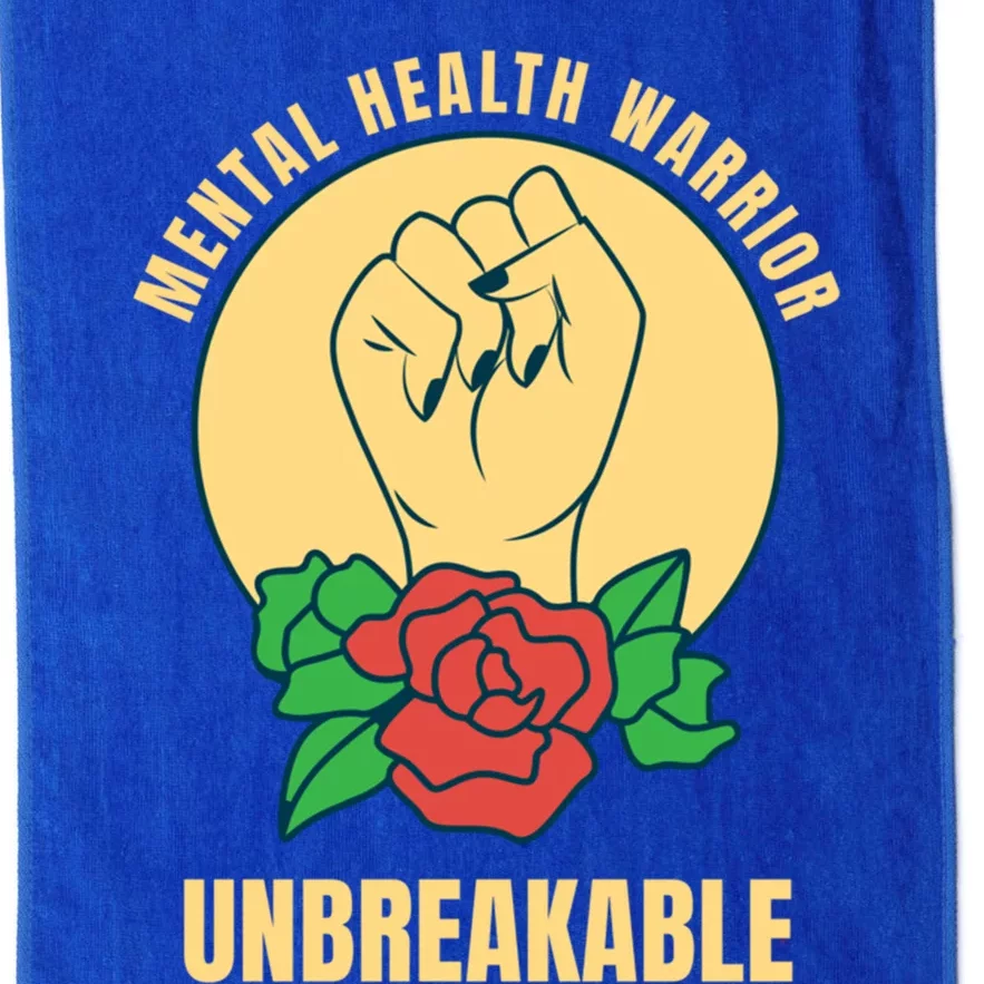 Mental Health Warrior Unbreakable Gift Platinum Collection Golf Towel