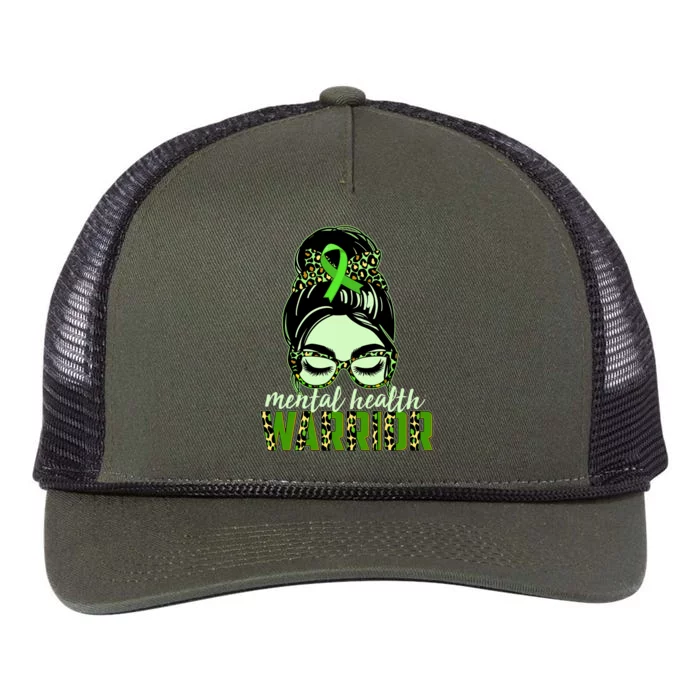 Mental Health Warrior Retro Rope Trucker Hat Cap