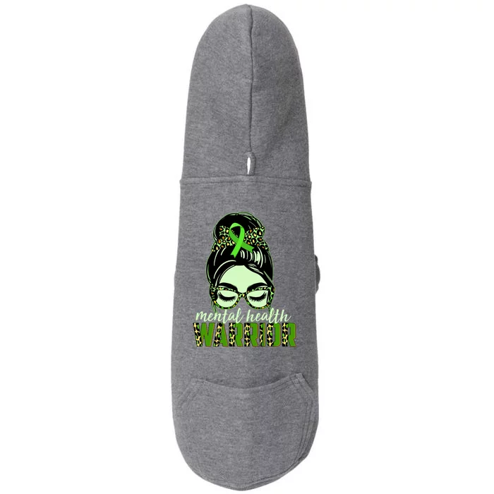 Mental Health Warrior Doggie 3-End Fleece Hoodie