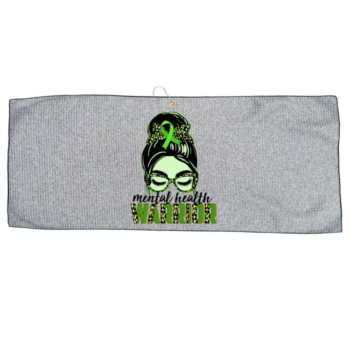 Mental Health Warrior Large Microfiber Waffle Golf Towel